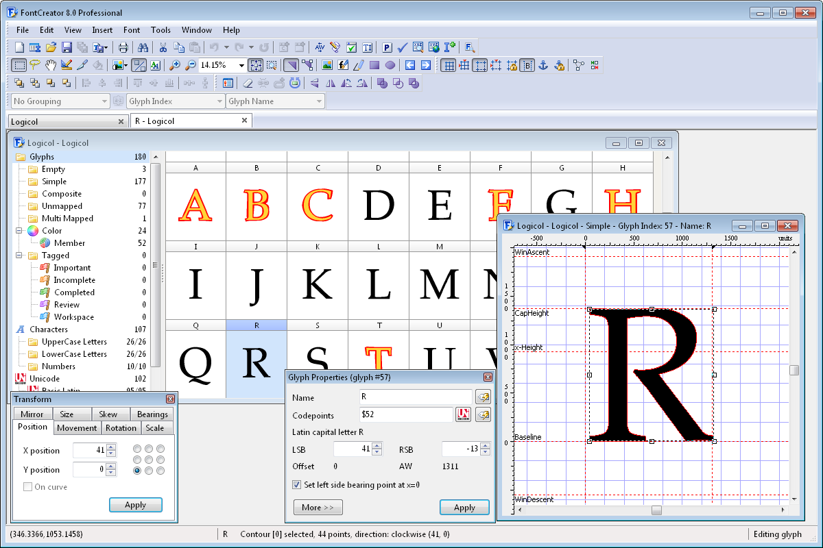 High-Logic FontCreator Professional Edition 8.0.0 build 1200