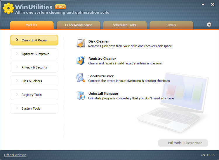 WinUtilities Professional Edition 11.15 Multilanguage Portable