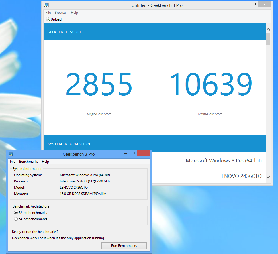 Geekbench 3.2.2 Pro