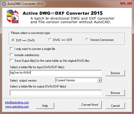 AutoDWG DWG DXF Converter 2015 3.55