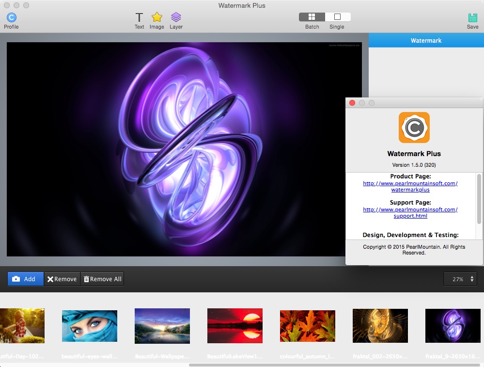 Watermark Plus 1.5.0 Mac OS X