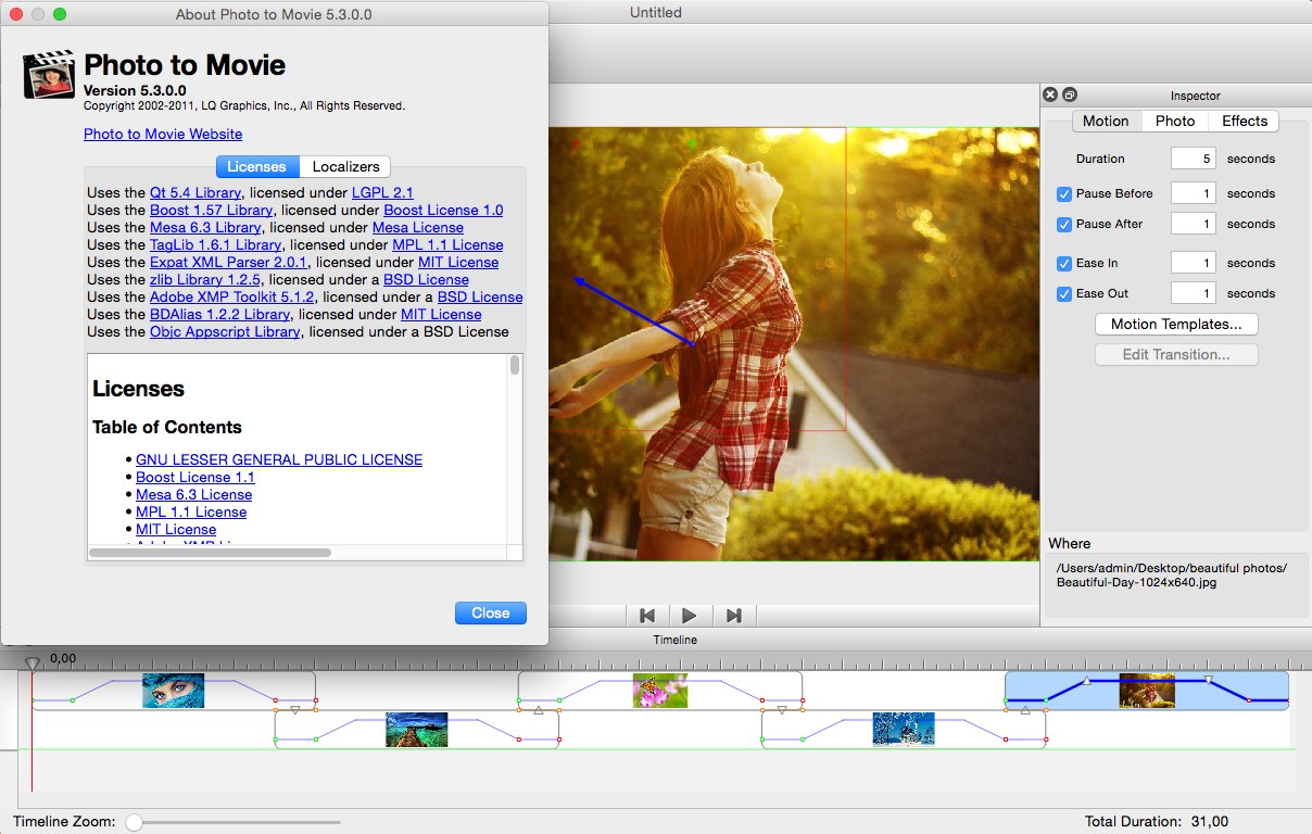 Photo to Movie 5.3.0.0 Mac OS X