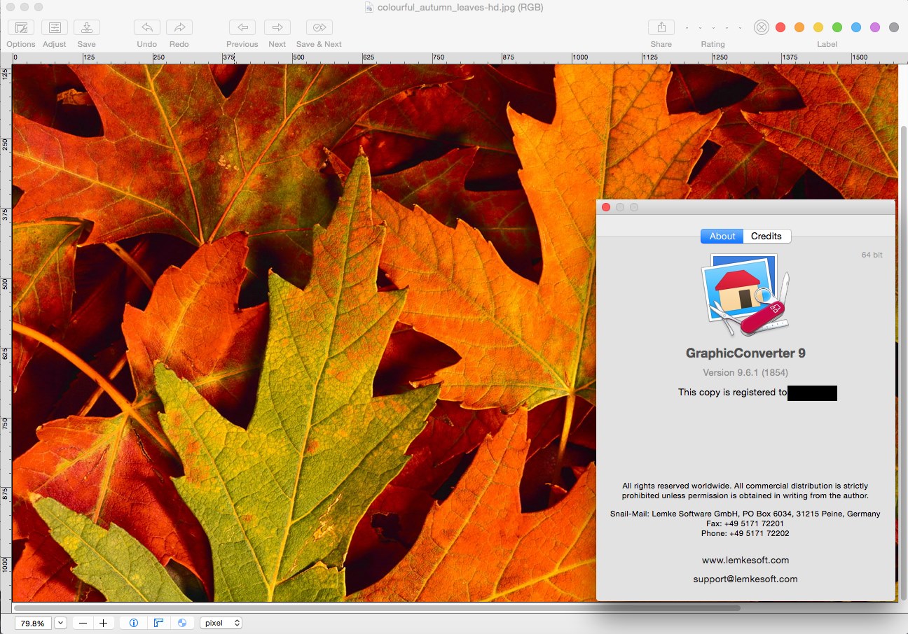 GraphicConverter 9.6.1 Multilingual Mac OS X