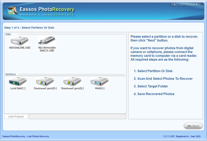 Eassos Photo Recovery 2.2.0.349