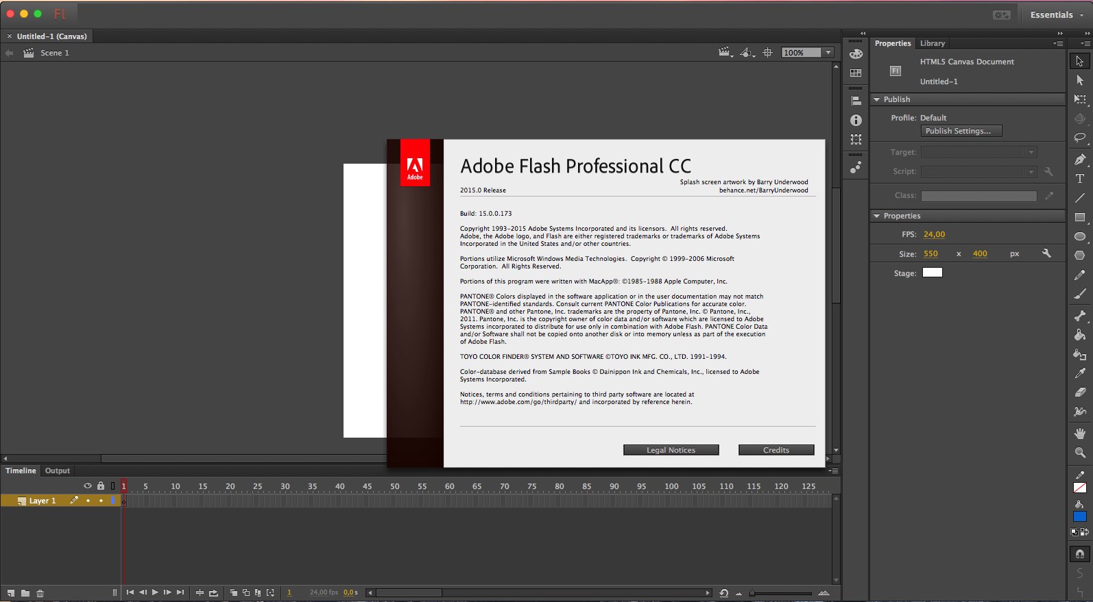 Adobe Flash Professional CC 2015 v15.0.0.173 Multilangual Mac OS X