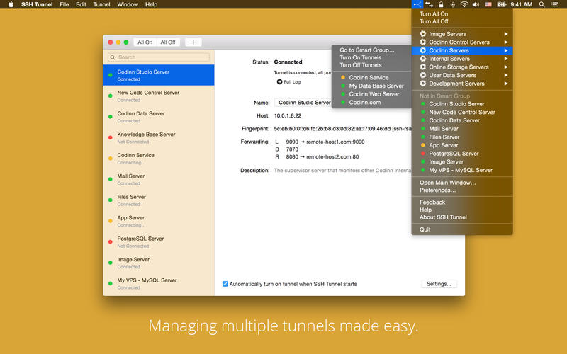 SSH Tunnel 15.09 Mac OS X