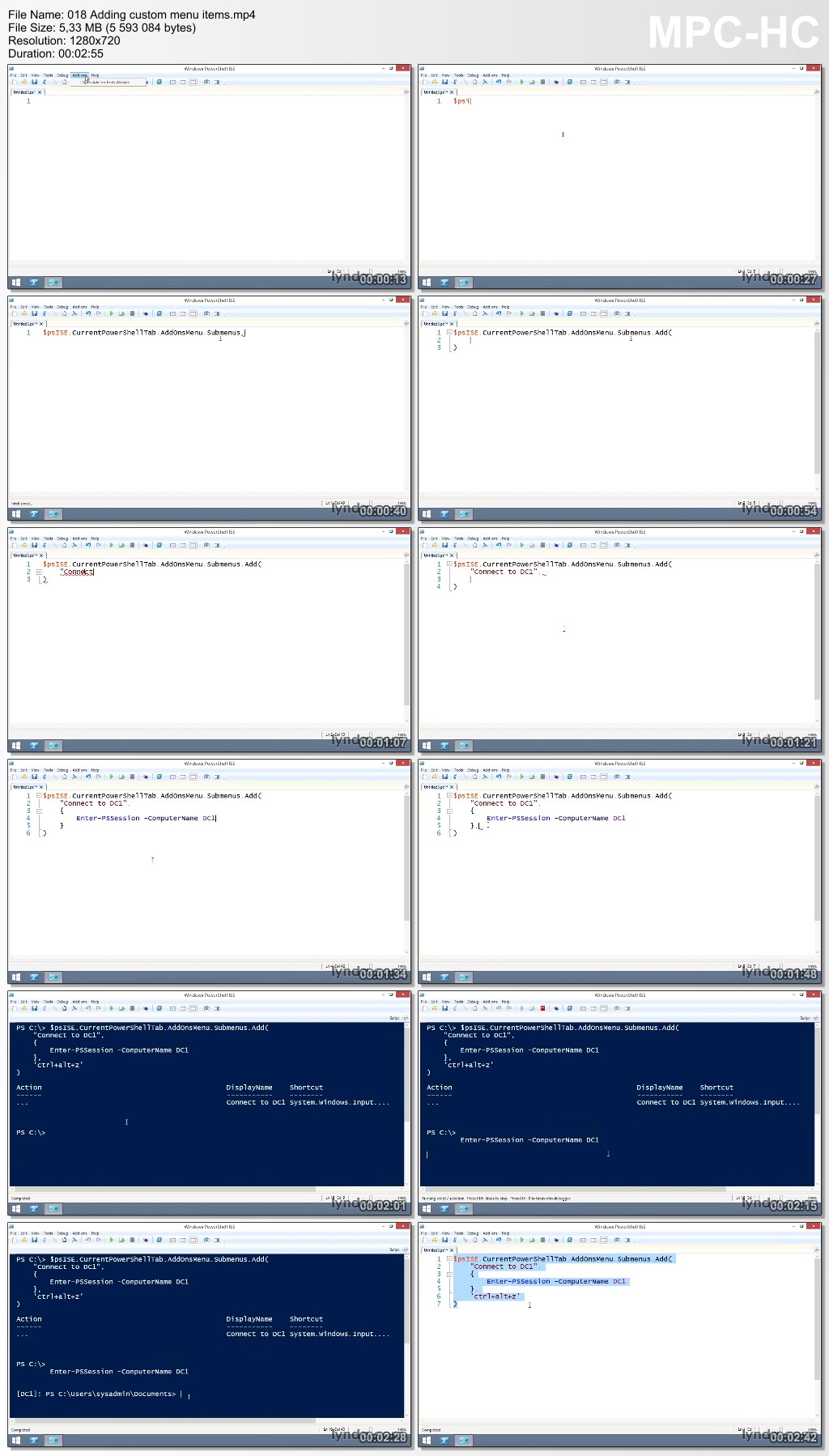 Lynda - Up and Running with the PowerShell Integrated Scripting Environment