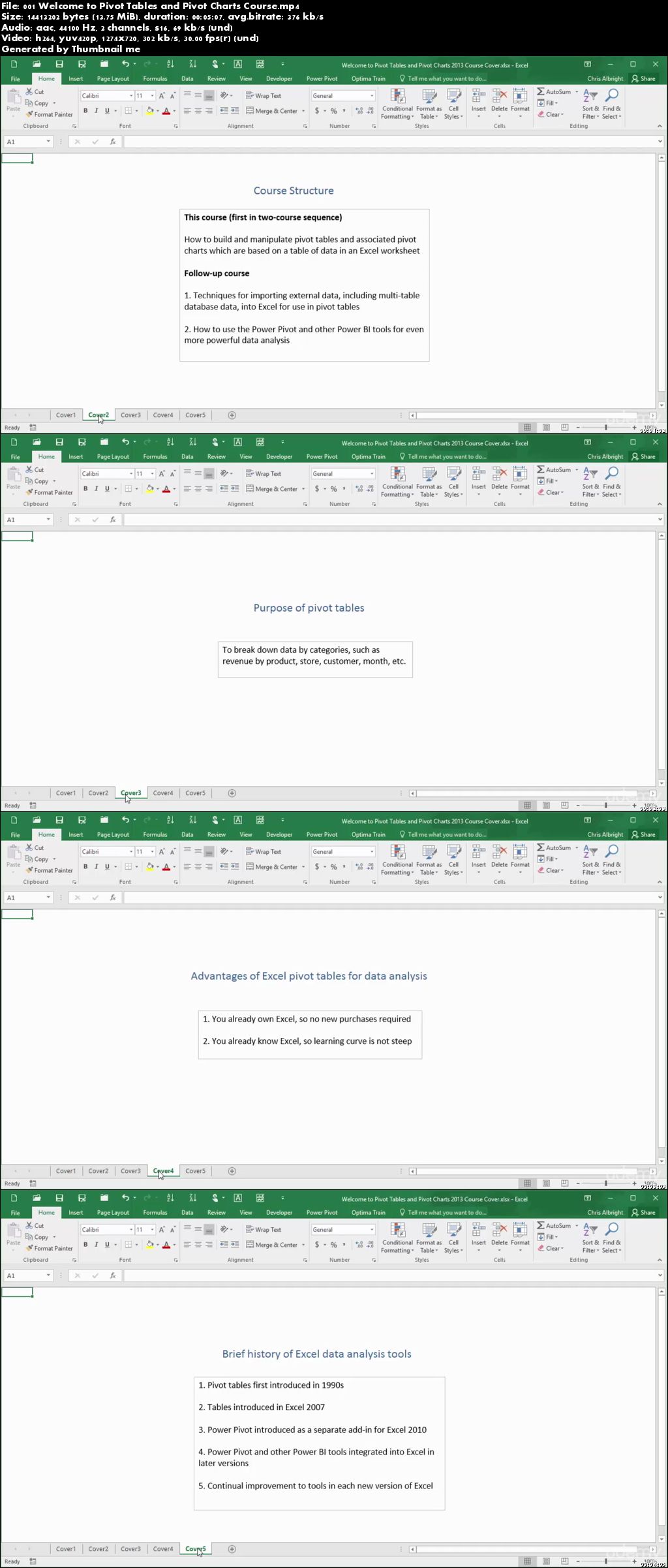 Practical Excel 2016 Pivot Tables and Pivot Charts