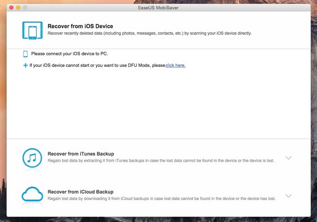 EaseUS MobiSaver for Mac 5.0 Build 2014.12.08