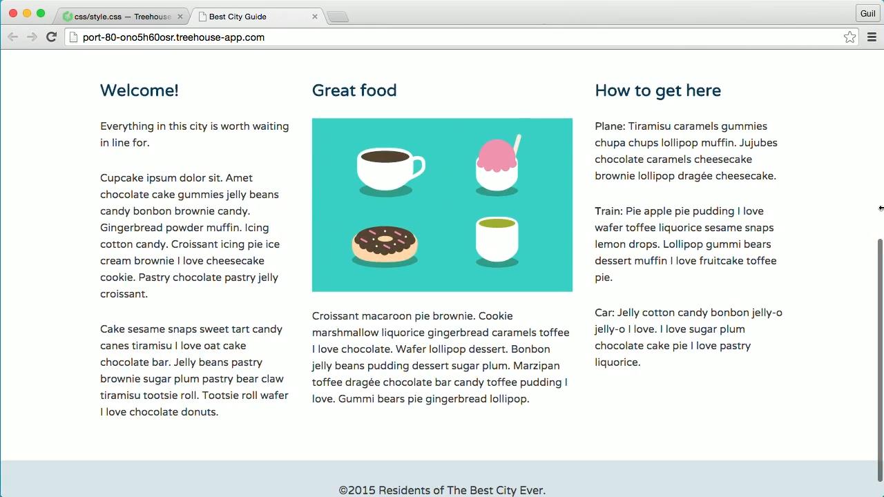 Teamtreehouse - CSS Layout Basics