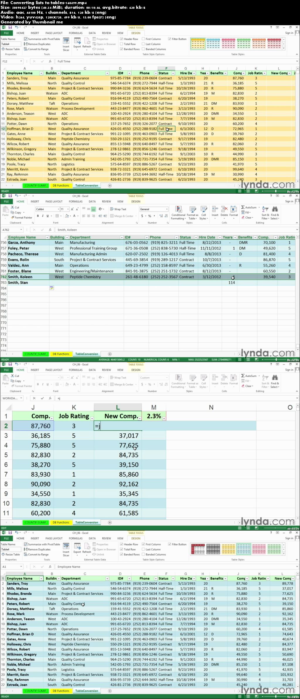 Lynda - Excel 2013: Managing and Analyzing Data