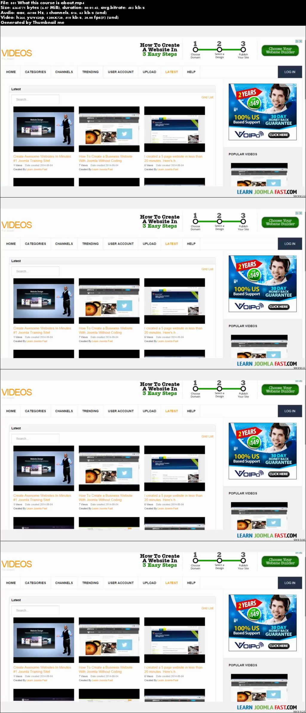 Create a Video Sharing Website Like Youtube With Joomla