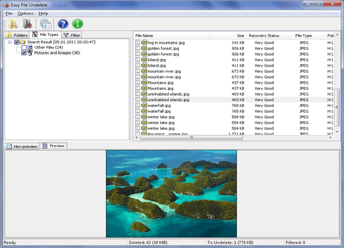 Easy File Undelete 3.0