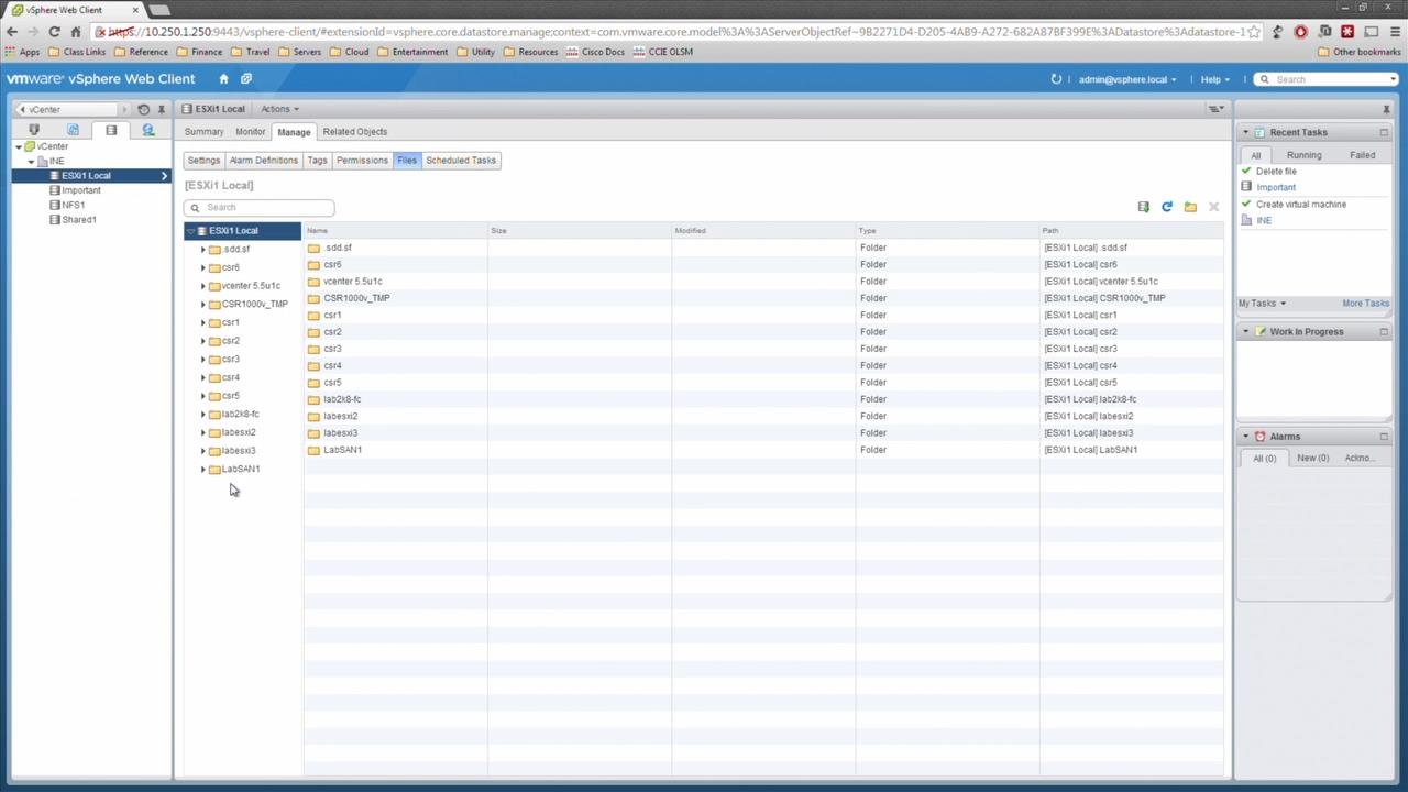 INE - Manage ESXi Storage Using vCenter Server