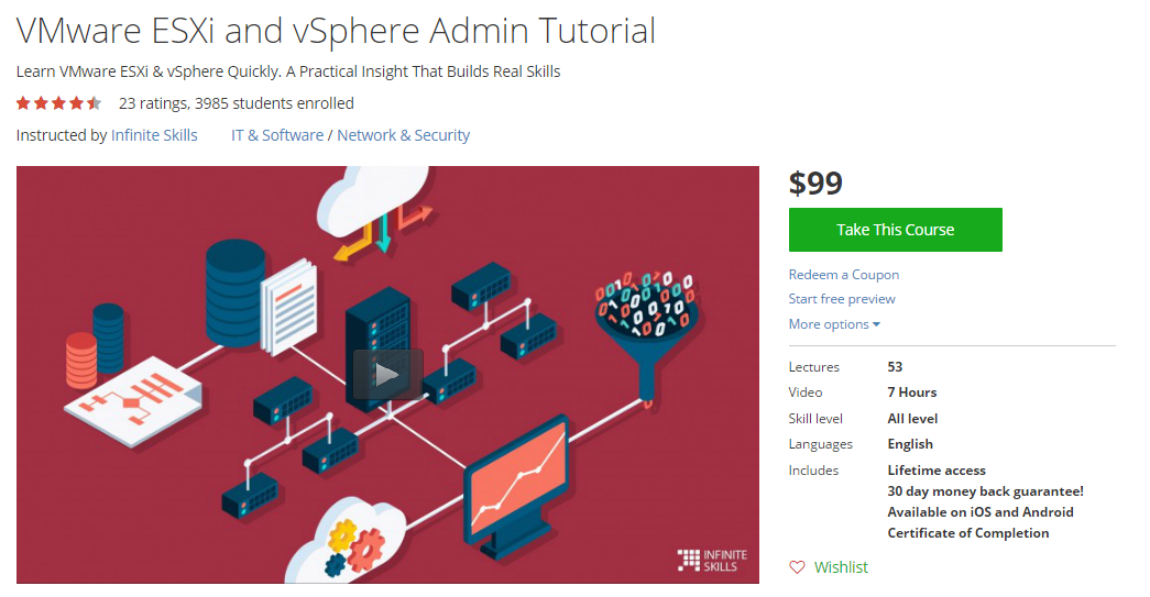 Infinite Skills - VMware ESXi and vSphere Admin Tutorial [repost]