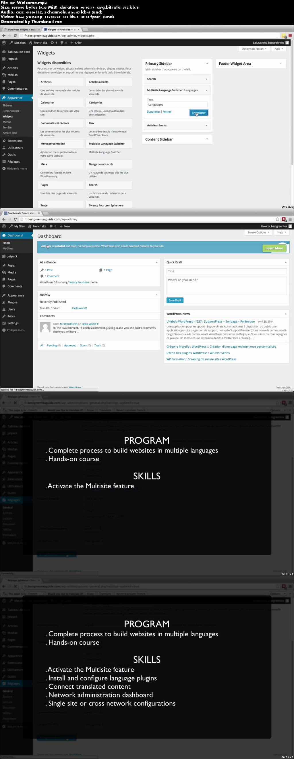 Create Multilingual Websites using WordPress