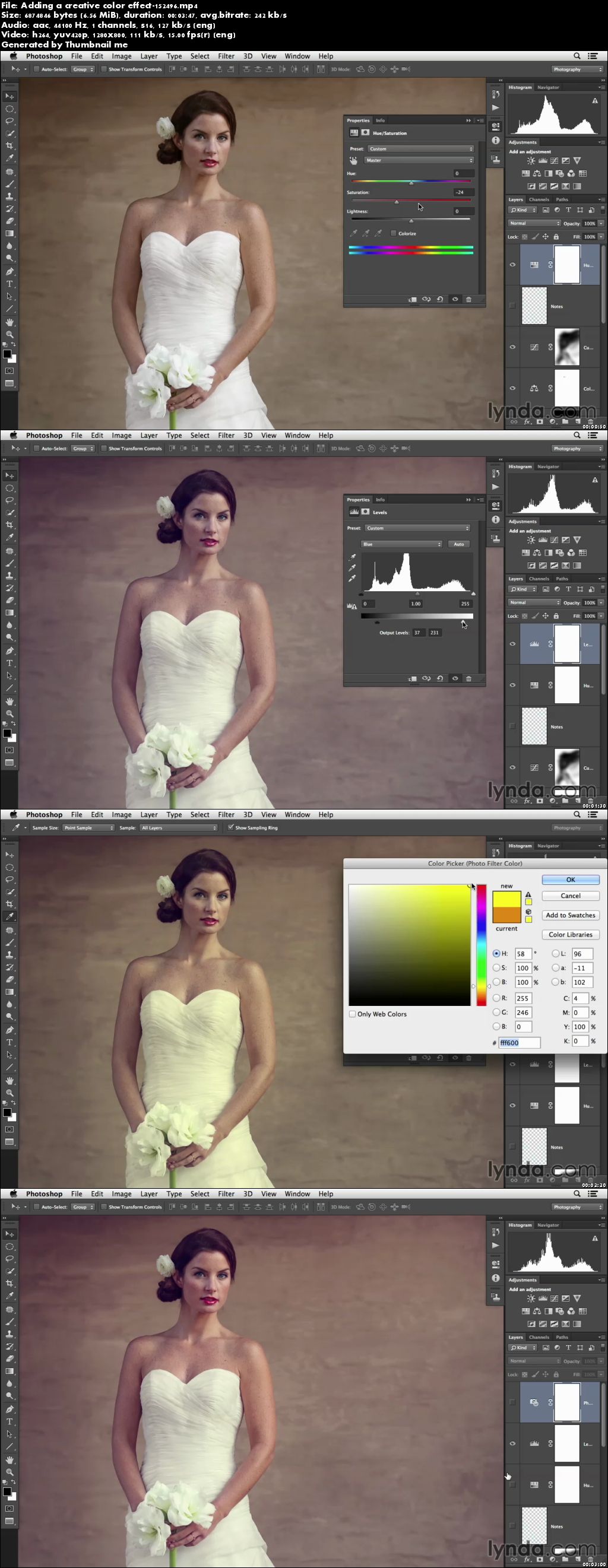 Lynda - Retouching Bridal Portraits with Photoshop