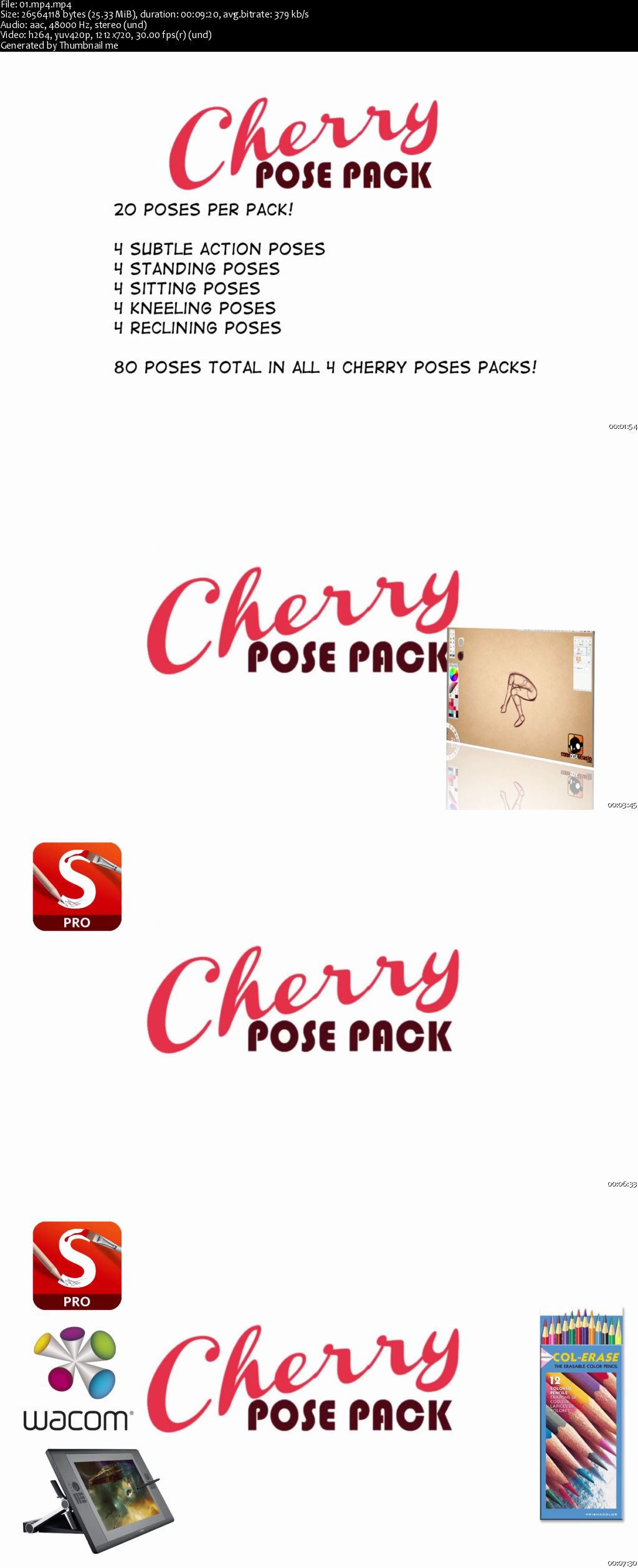 How to Draw Cherry 2.0 and The Complete Cherry Pose Packs Collection