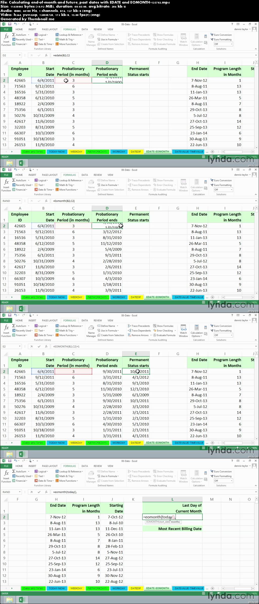 Lynda - Excel 2013 Tutorials: Advanced Formulas and Functions