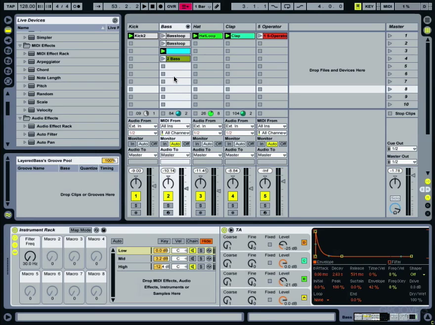 Producing House Music with Ableton Live: Bass & Synth