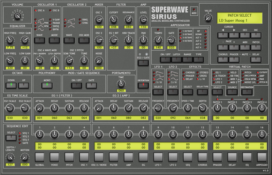 SuperWave Sirius v1.0 WiN