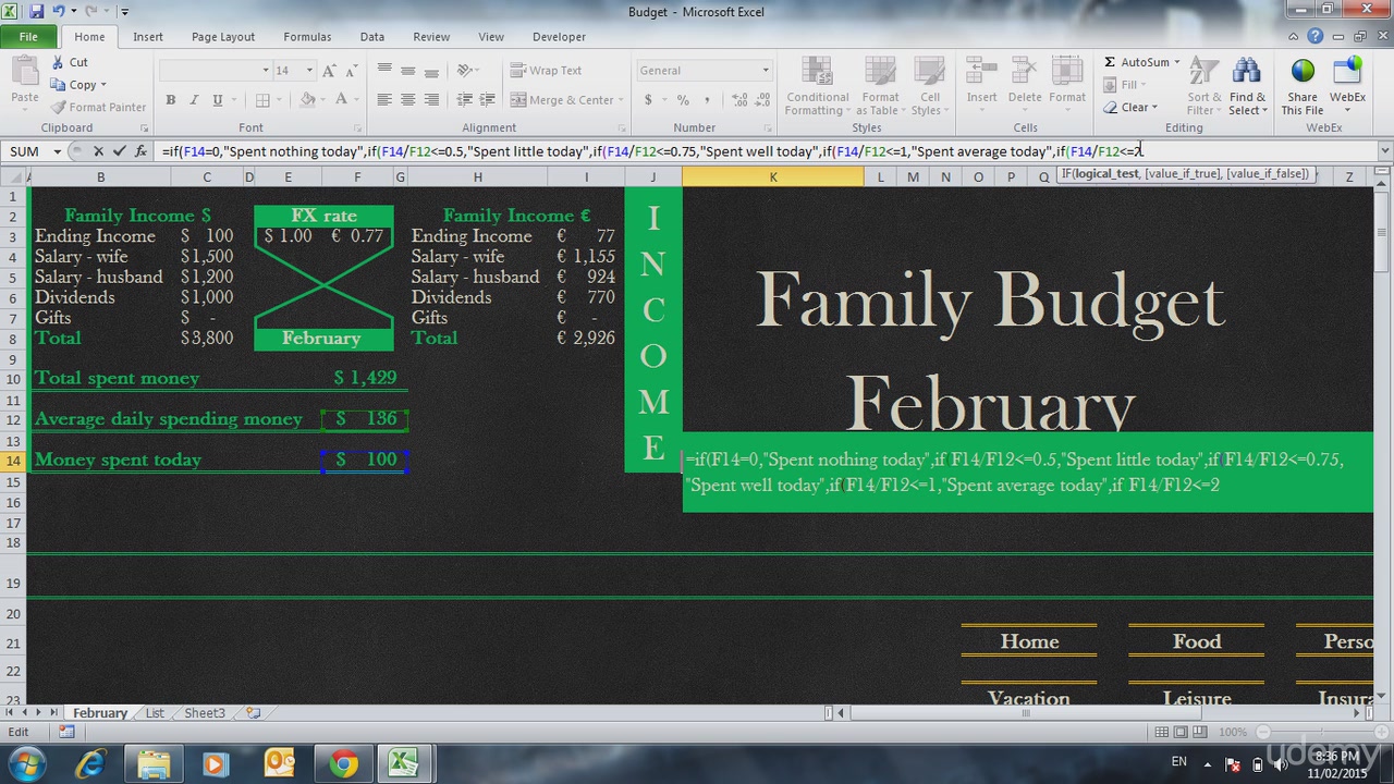 Udemy - Excel Planners & Budget for Family or Businesses (2015)