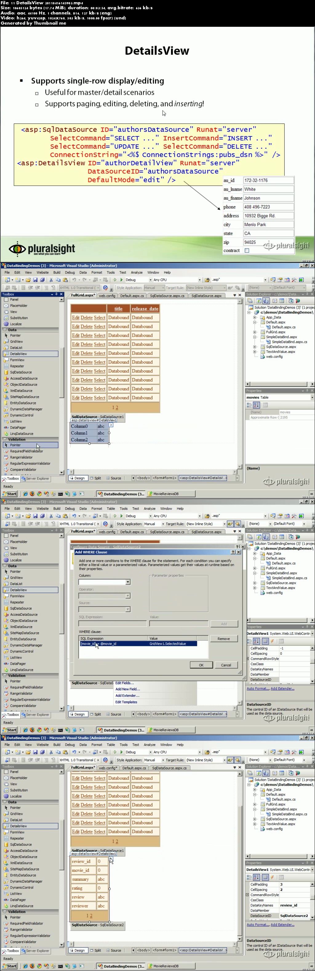 ASP.NET 3.5 Working With Data