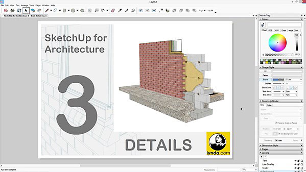 Lynda - SketchUp for Architecture: Details