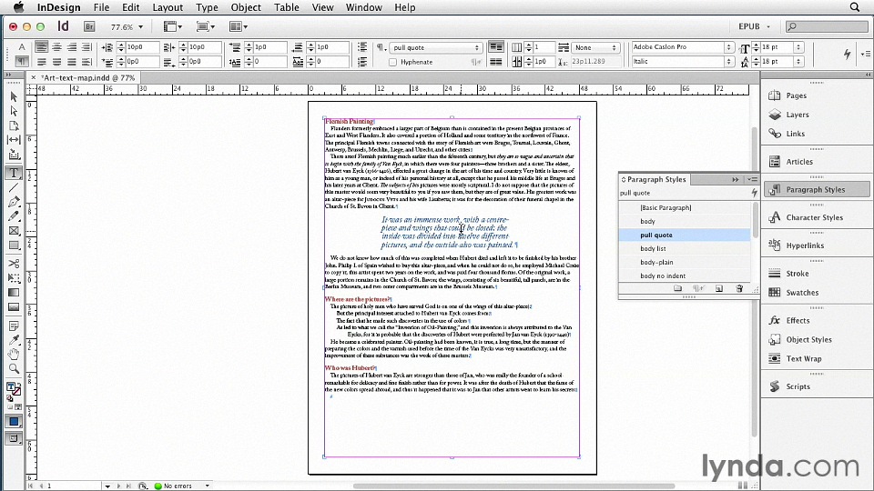 Lynda - InDesign CS6 to EPUB, Kindle, and iPad [Repost]