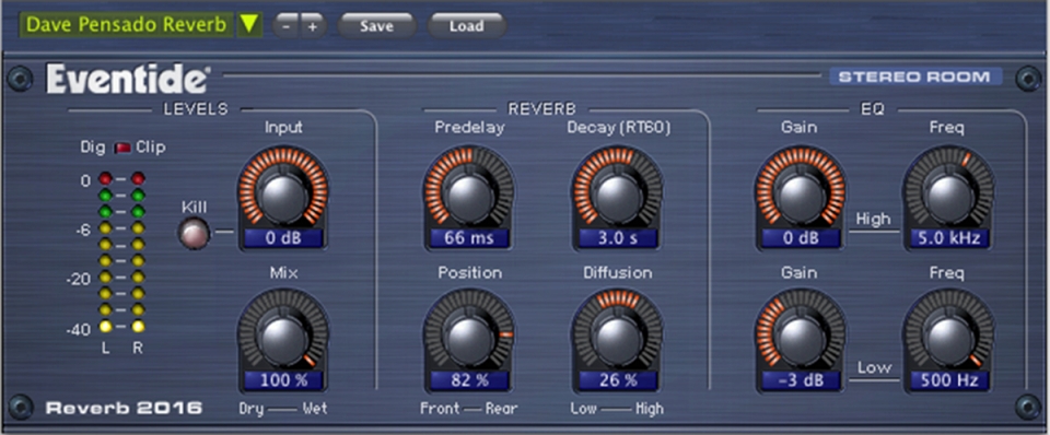 Eventide 2016 Stereo Room v2.1.5