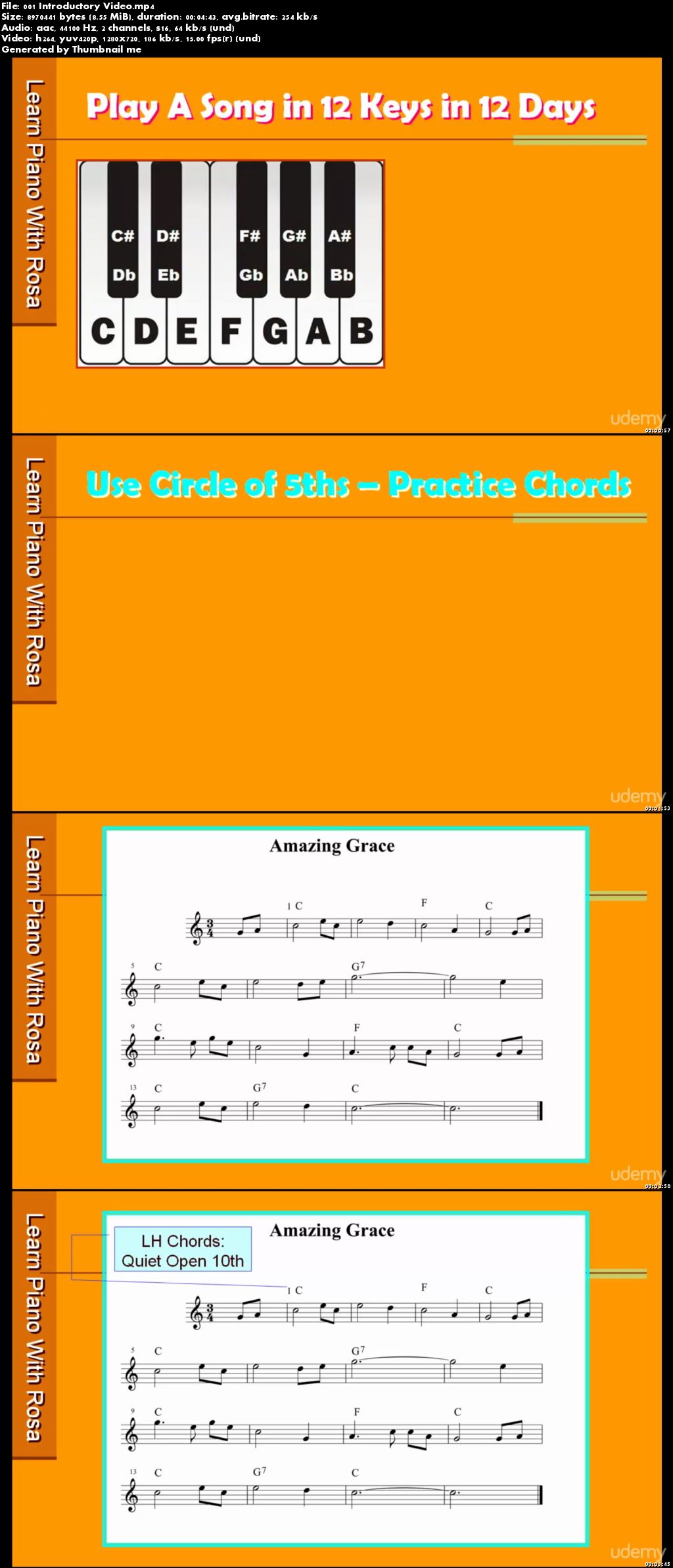 Piano - Circle of 5ths to Play A Song in 12 Keys in 12 Days