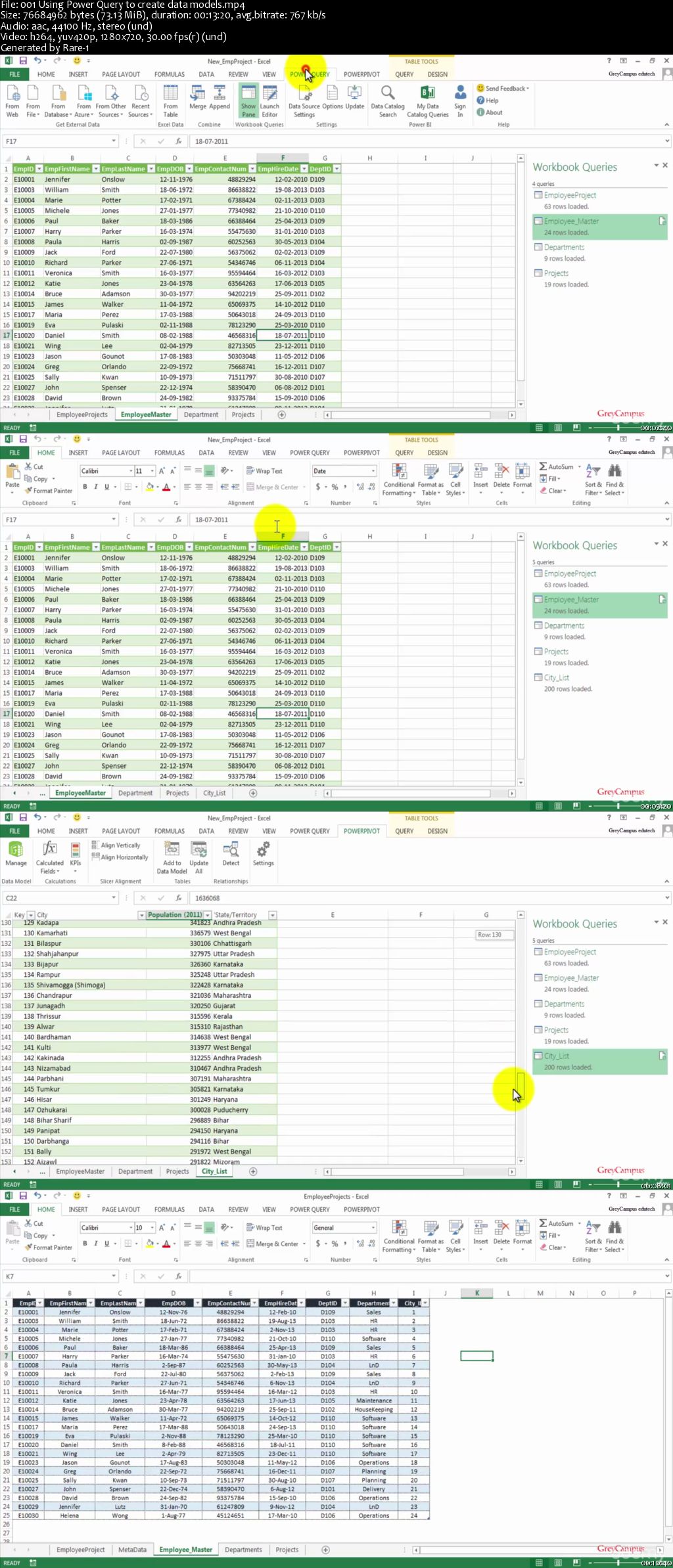 Cool way to create Data Models and Relationships in Excel 