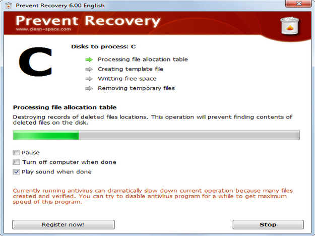 Prevent Recovery 6.62