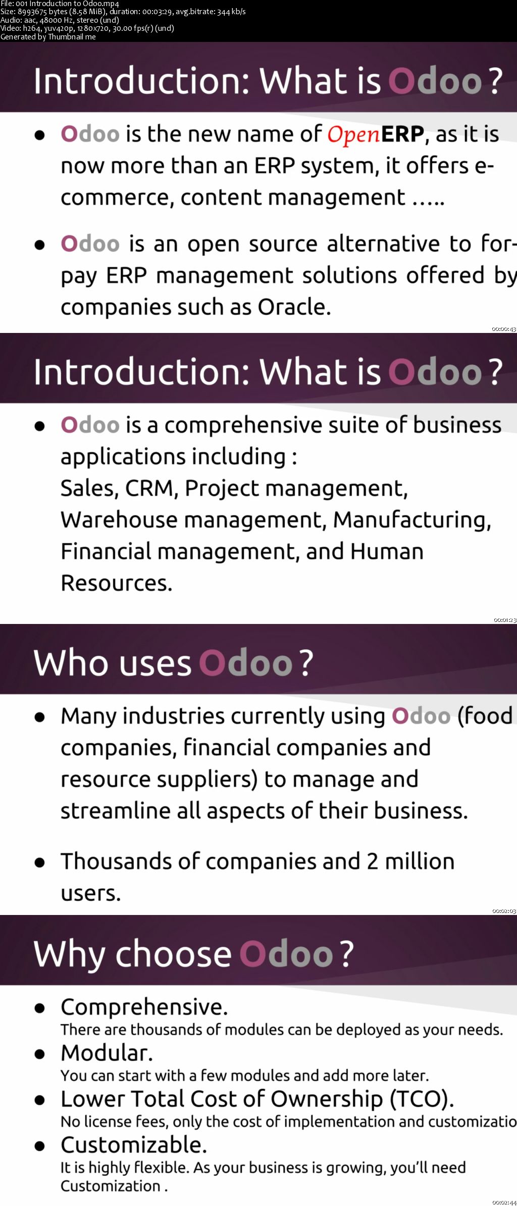 Odoo (OpenERP) v8.0 Technical