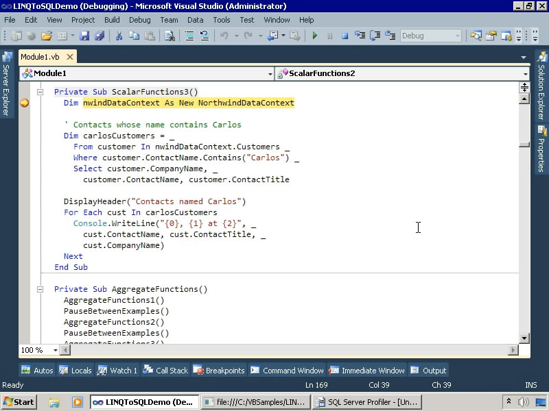 Microsoft LINQ Using Visual Basic 2010