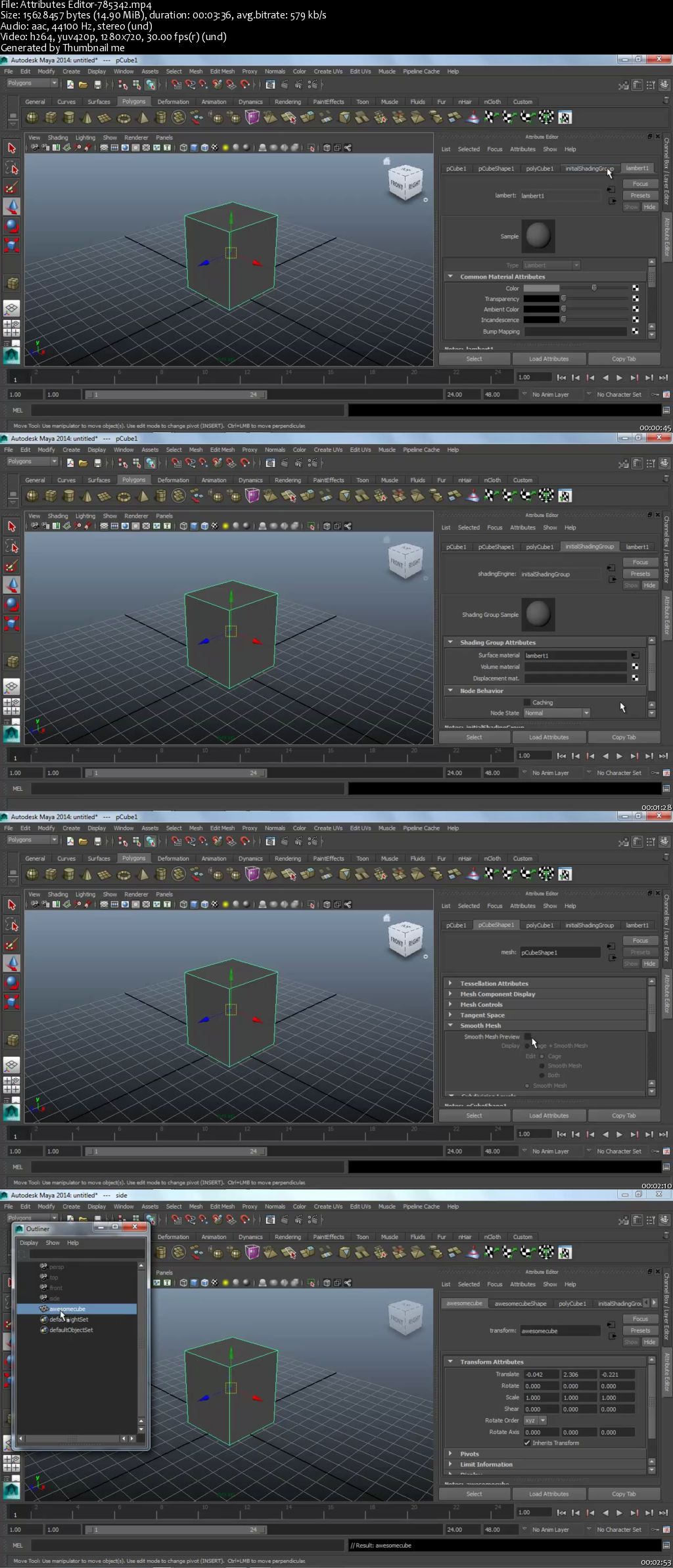 Learning Maya after knowing 3ds Max : Modeling