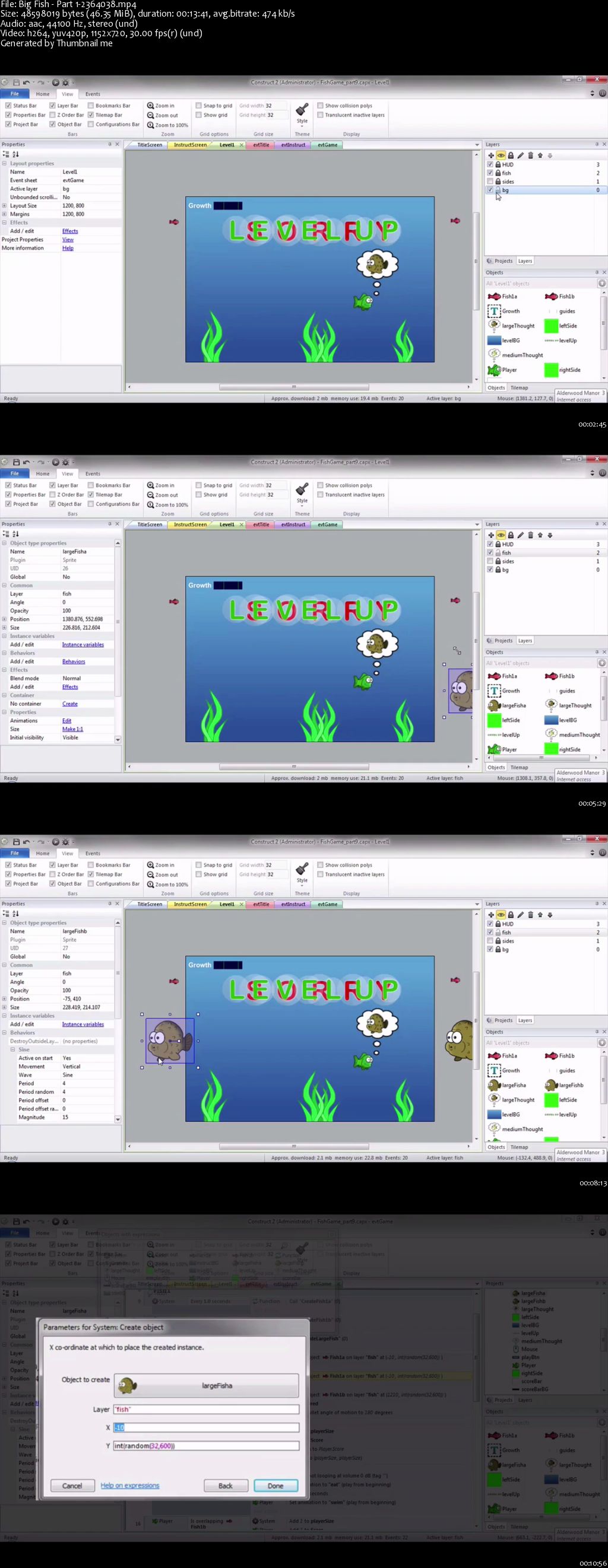 Create a Feeding Fish Frenzy Game in Construct 2