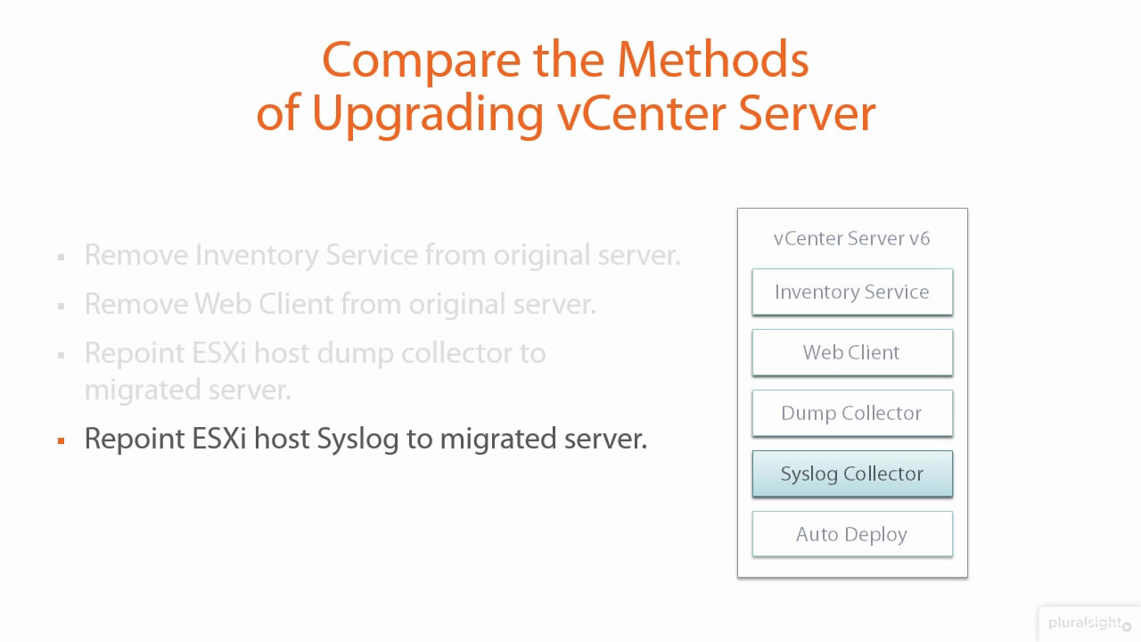 vSphere 6 Datacenter: Upgrade a vSphere Deployment