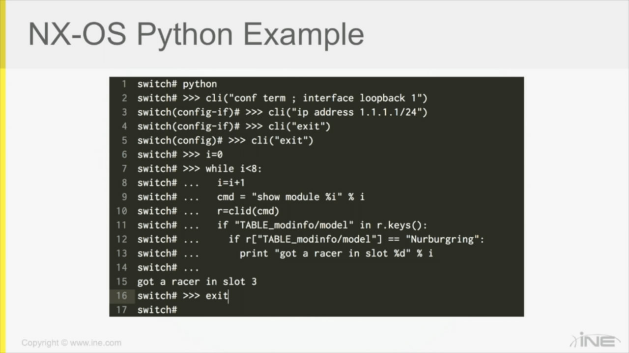 INE - Introduction to Python Programming for Network Engineers