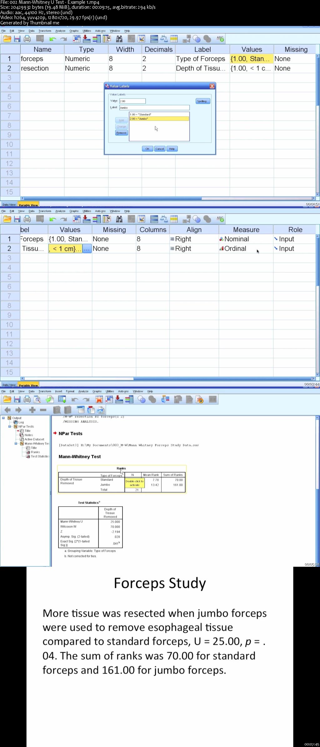 Non-Parametric Analysis