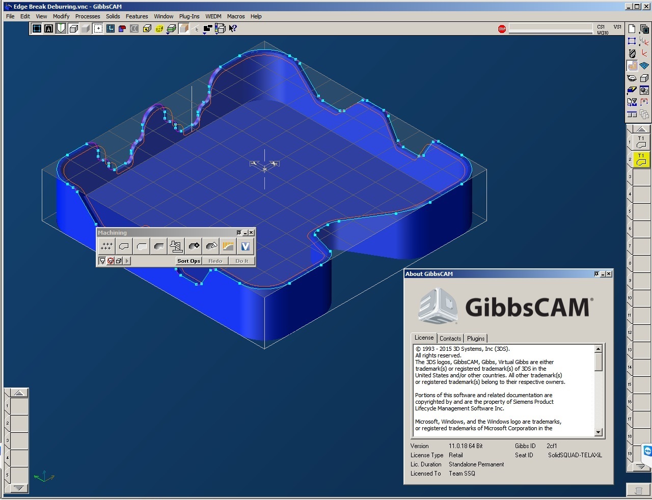 GibbsCAM 2015 version 11.0.18.0