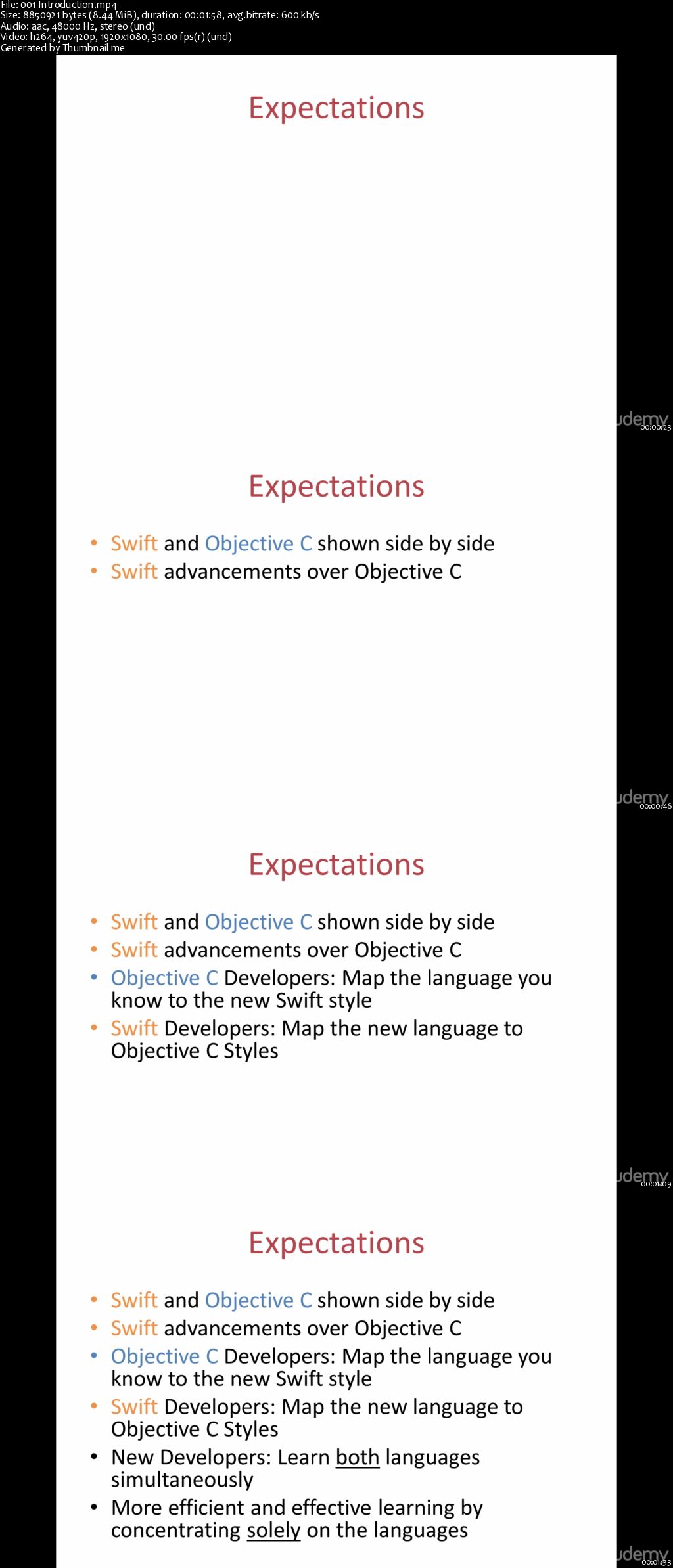 Swift & Objective C: Side by Side Mastery