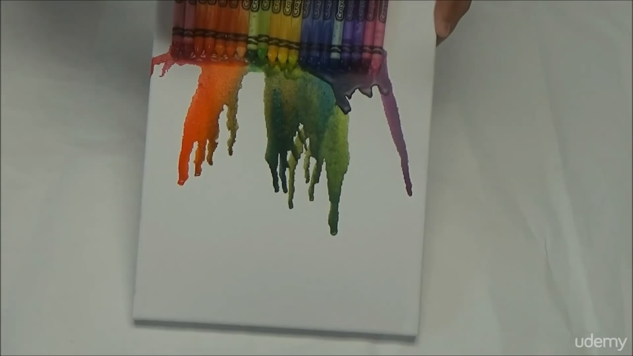 Creative Crayon Canvas Art Do-It-Yourself At Home!