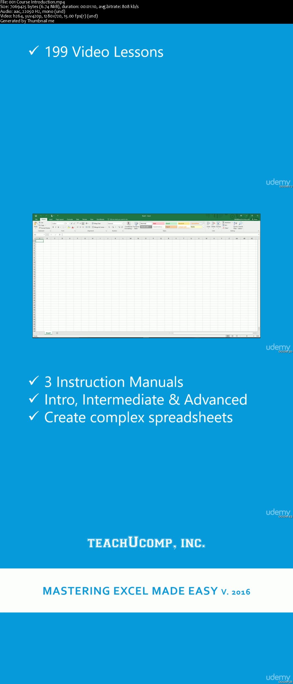 Mastering Microsoft Excel 2016 Made Easy Training Tutorial