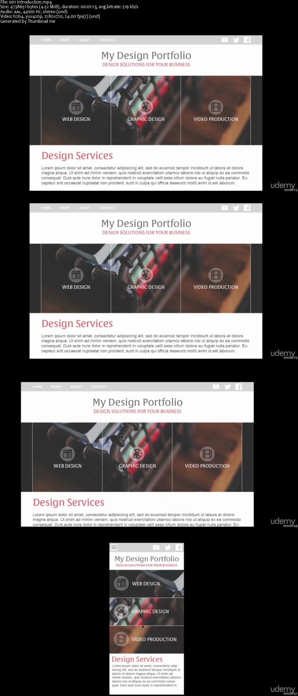 Designing a Responsive Portfolio Site