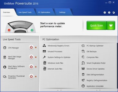 Uniblue PowerSuite 2016 4.4.1.0 Multilingual