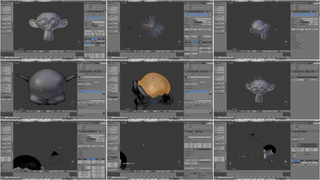 PSD Tutorials - Blender-Video-Training