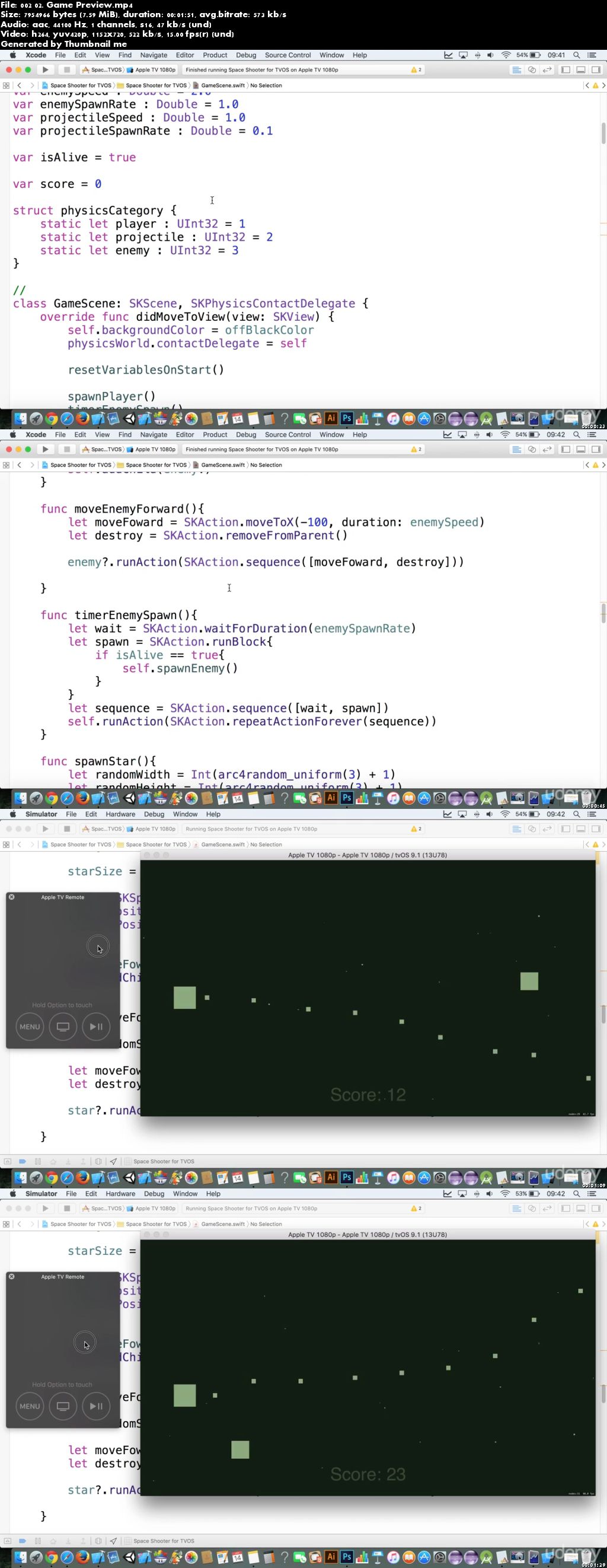 Swift TVOS Crash Course - Build a Space Shooter in SpriteKit