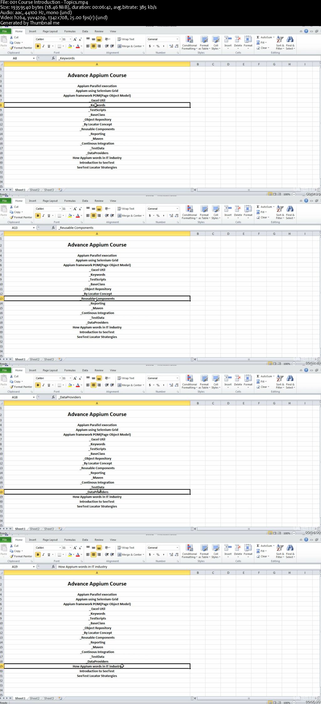 Appium Framework, Maven, CI, POI, testNG, SeeTest, Jenkins