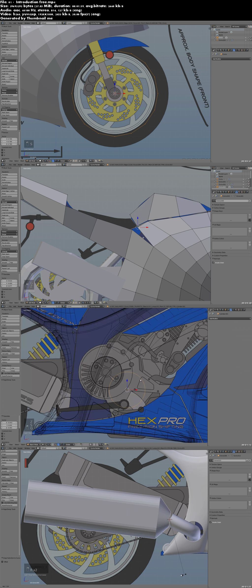 CGCookie - Modeling a Motorcycle